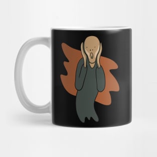 Edvard Munch Scream Isolated Minimal Mug